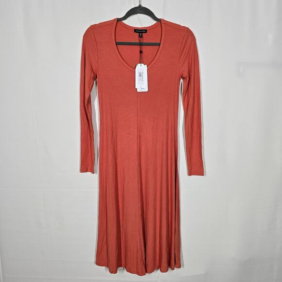 Universal Standard Form Rib Portrait Dress in Arepol Size 4XS(0/00) - Picture 1 of 6